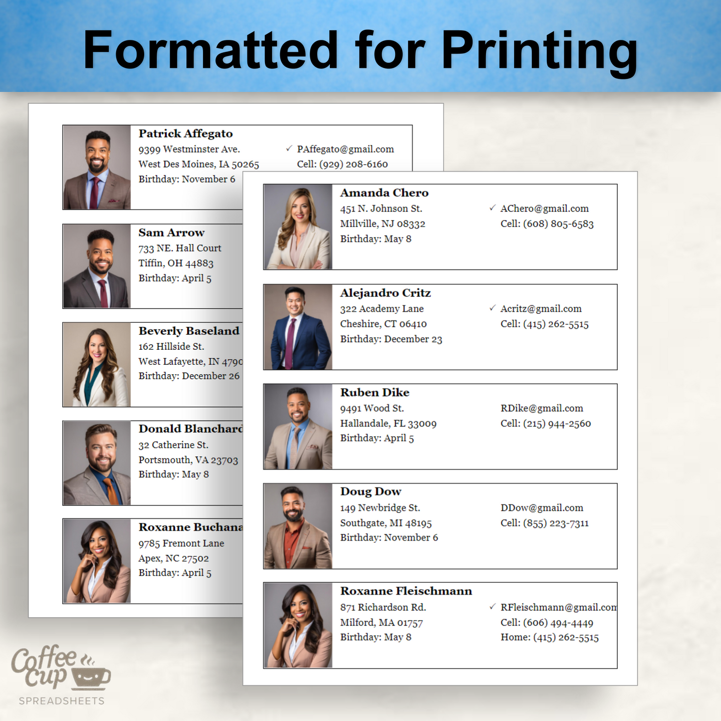 Individual Church Photo Directory