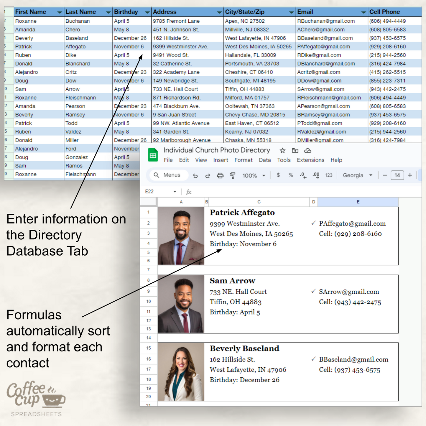 Individual Church Photo Directory