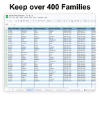 Family Photo Directory - Google Sheet Template