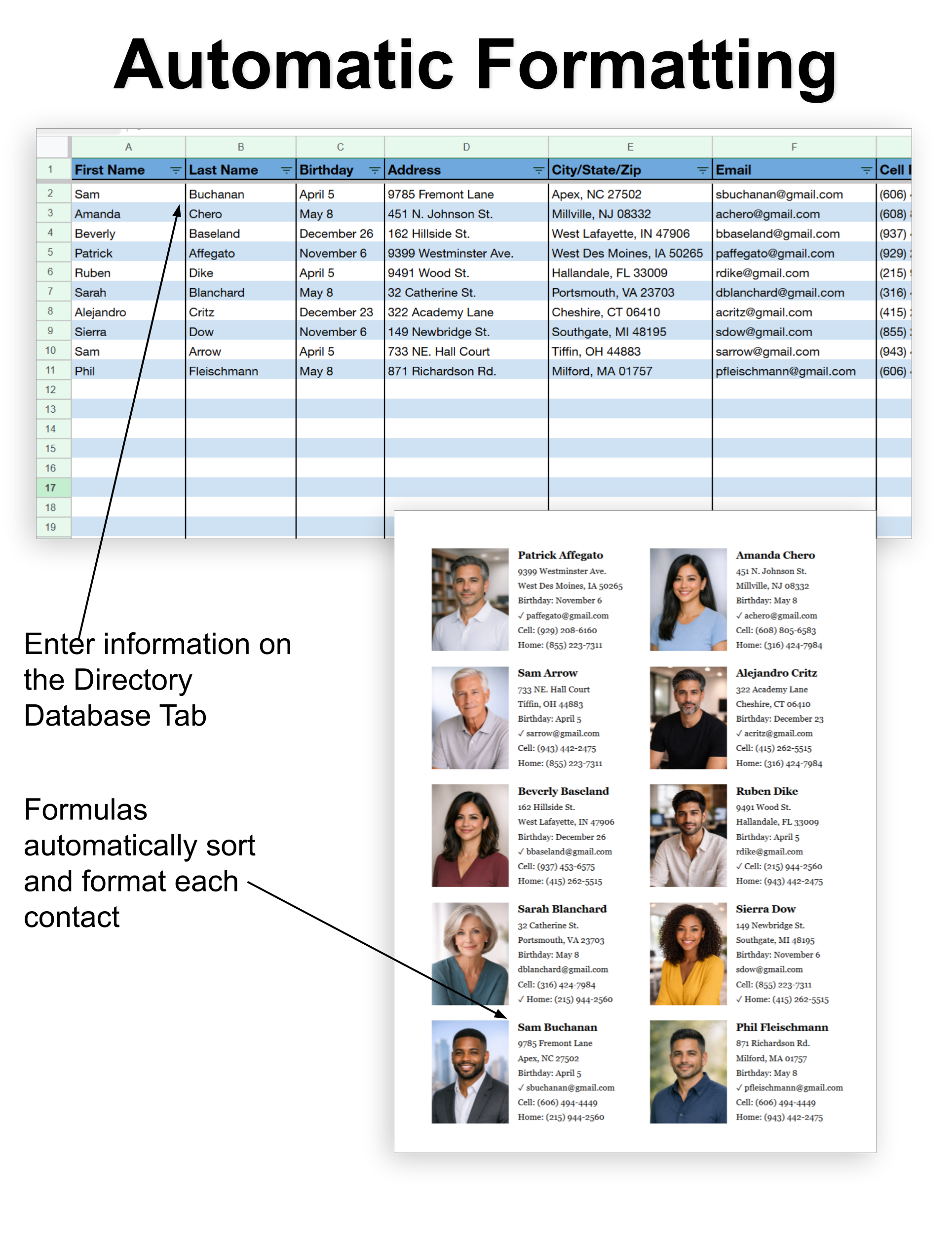 Individual Church Photo Directory
