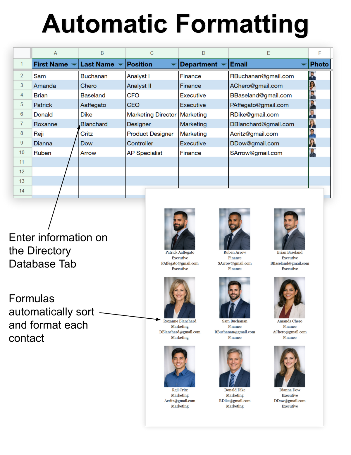 Employee Photo Directory – Custom Directory Templates