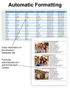 Family Photo Directory - Google Sheet Template