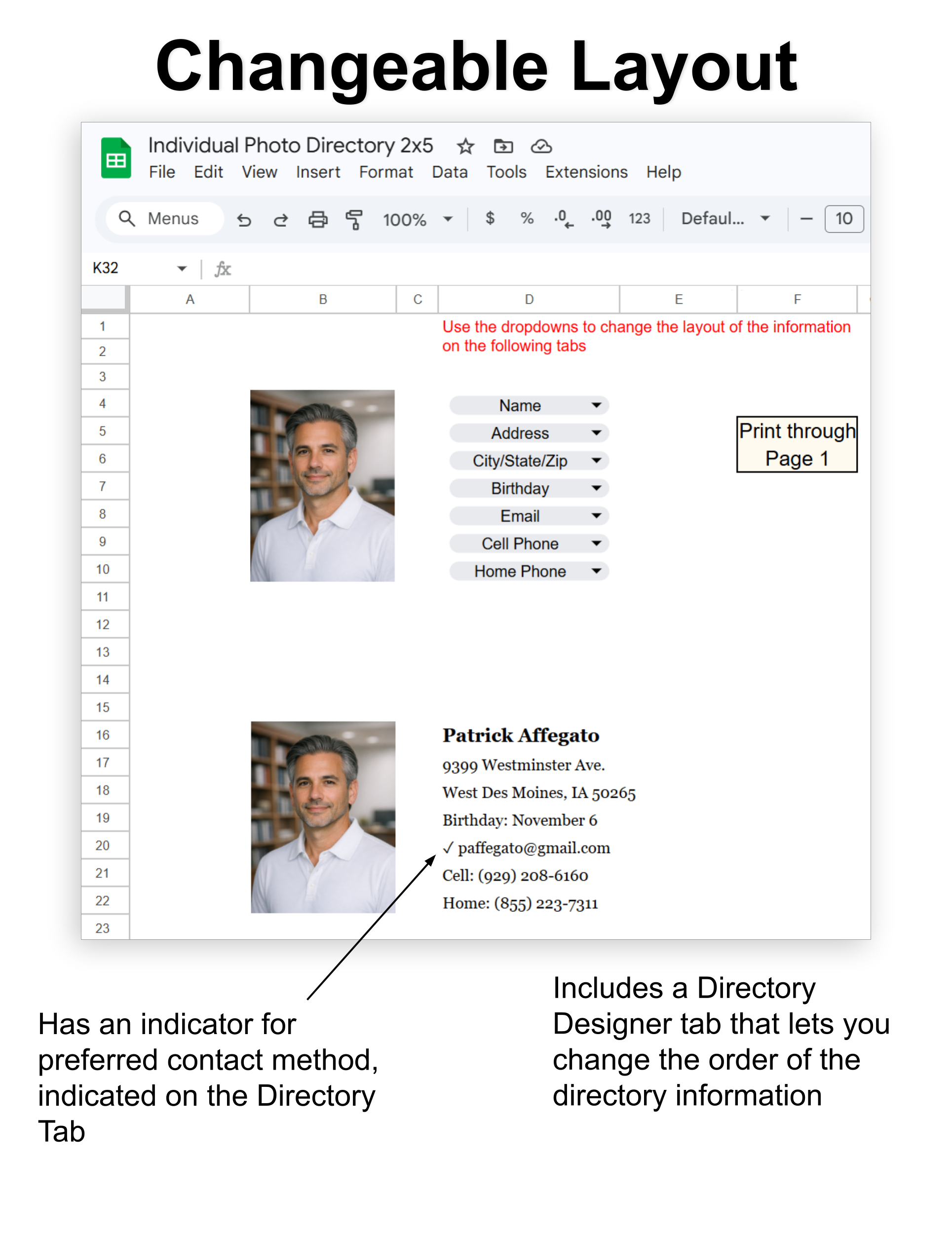 Individual Church Photo Directory