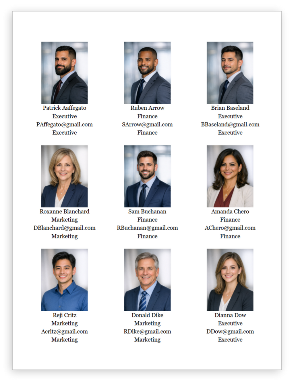 Employee Photo Directory
