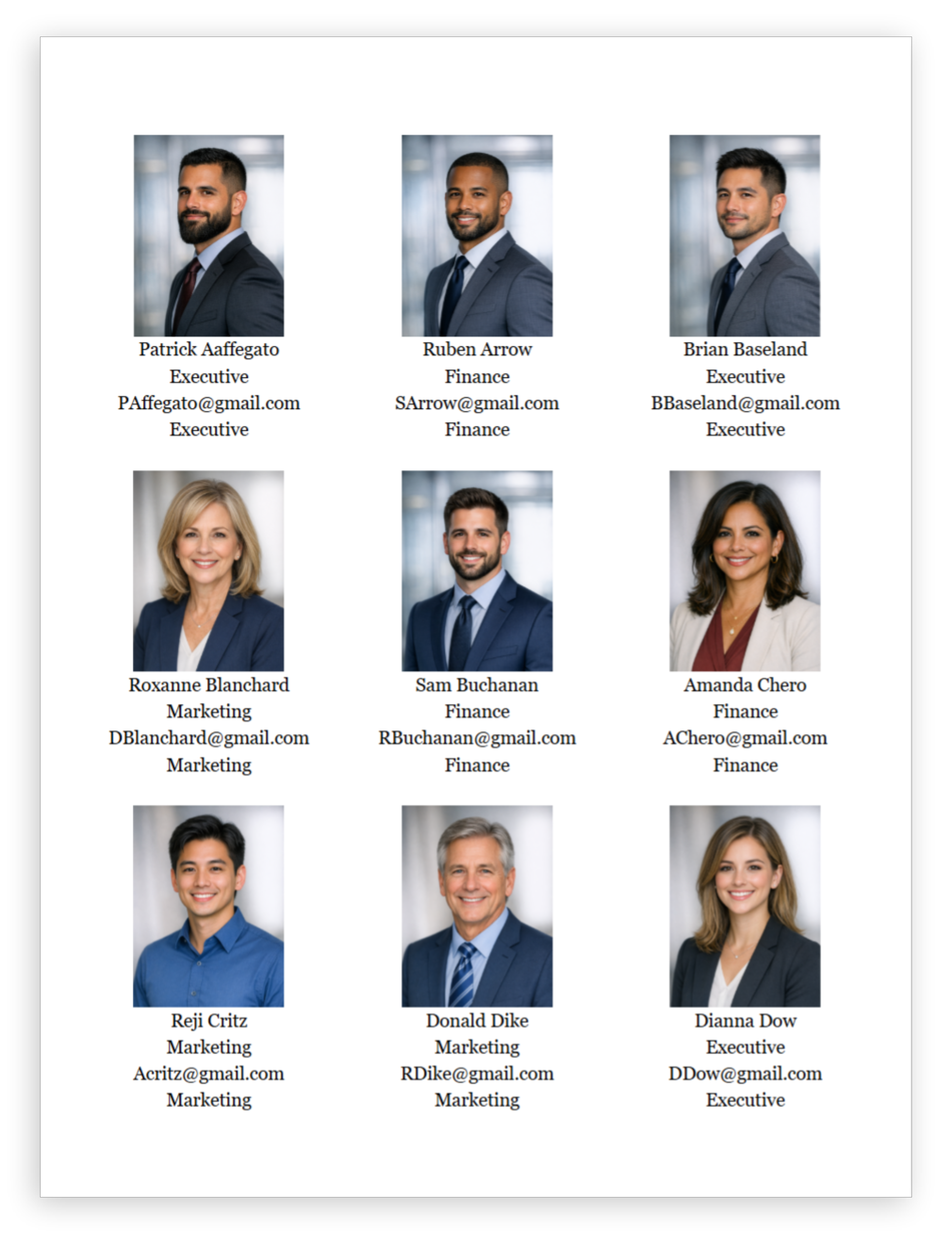 Employee Photo Directory